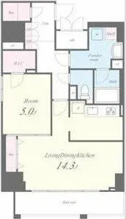 セイワパレス丸の内駅前【13階】の間取り