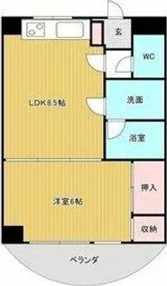 エスポワール杉山第2【4階】の間取り