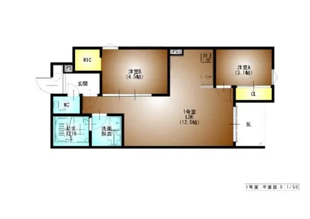 REGALEST東枇杷島【2階】の間取り