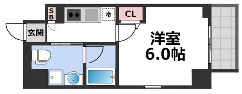Live Casa 田辺【4階】の間取り