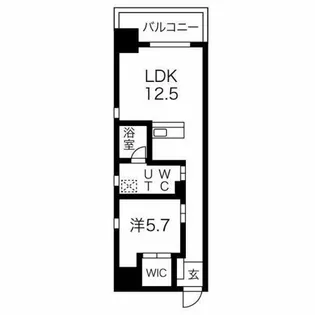 ザ・テラス丸の内【9階】の間取り