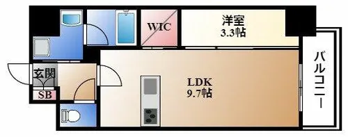 ハーモニーレジデンス名古屋今池【10階】の間取り