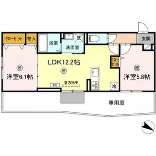 vivable palais(ヴィヴァブルパレ)【2階】の間取り