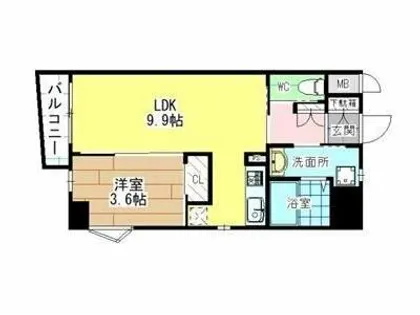 MGA城内【6階】の間取り