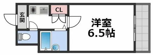 ファミーユ今里【10階】の間取り