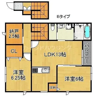 ベルリード阪南桜ヶ丘【2階】の間取り