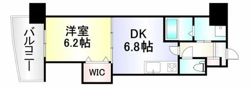 サンシャイン真鶴リバーサイド【6階】の間取り
