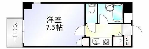 コンドミニアム北九大前【2階】の間取り