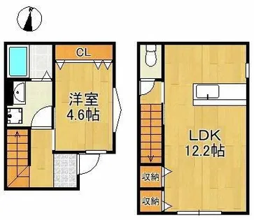 グラン下富野Ⅱ【1階】の間取り