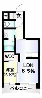 ウィングス重住【5階】の間取り