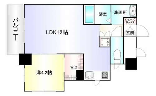 Erde三萩野【5階】の間取り