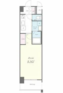 LEGEND鍛治町【8階】の間取り