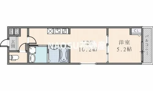 フジパレス東花園駅北Ⅰ番館【301号室】の間取り