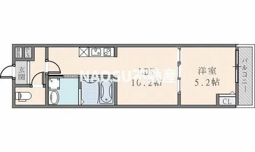 フジパレス東花園駅北Ⅰ番館【303号室】の間取り