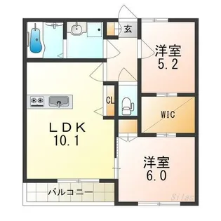 グランフィールド【2階】の間取り