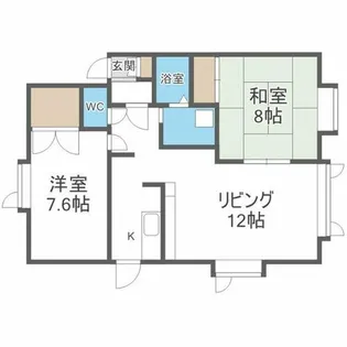 ツインプラザB【105号室】の間取り