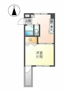 田中ビル【305号室】の間取り