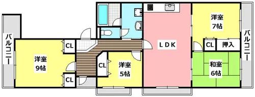 ゼンコウコーポラス8番館【5階】の間取り