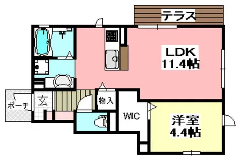 スタティオⅡ【1階】の間取り