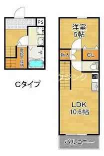ツインフォレスト住之江Ⅱ番館【2階】の間取り