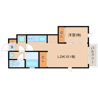 TRINITY DUO 塚口1【1階】の間取り