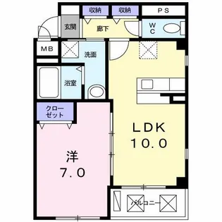 パックスヒル【4階】の間取り