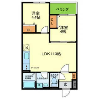 レジーナ本町【3階】の間取り