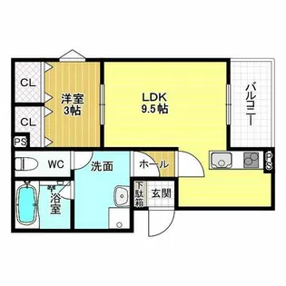 F+style恵我之荘【1階】の間取り