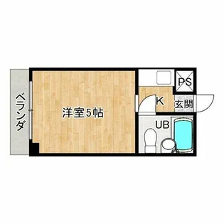 アパートメント天王寺【8階】の間取り