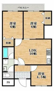 グローバル伸和【3階】の間取り