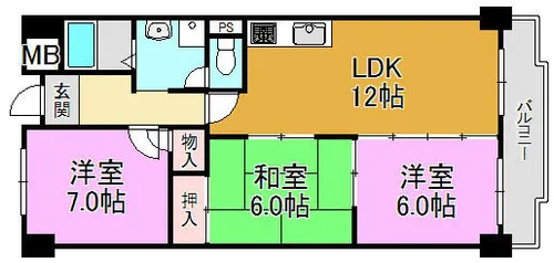 ハイムカランツ【9階】の間取り