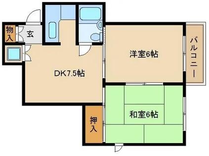 パラツイーナ立花【3階】の間取り