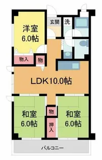 プエオテラス【301号室】の間取り