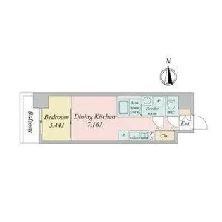 ArtizA金山【6階】の間取り