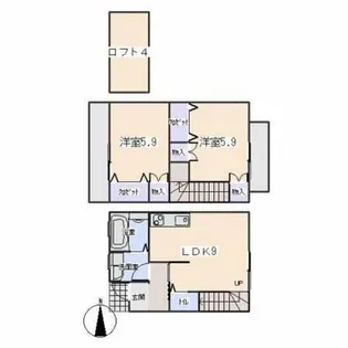 ハートベル【C号室】の間取り