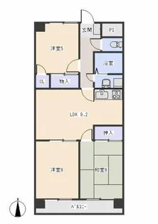 リバーサイドN【102号室】の間取り