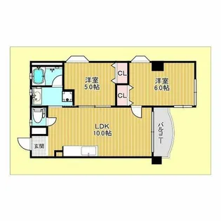 エルベコート豊中向丘【3階】の間取り