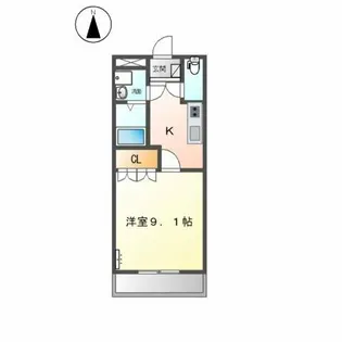 メゾン六名パーク【2階】の間取り