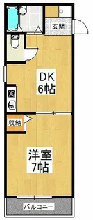 アーバンドゥ金剛【3階】の間取り