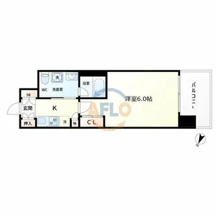 J.GRAN Court京町堀【10階】の間取り