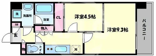 NORTH VILLAGE BIRTH PLACE【3階】の間取り