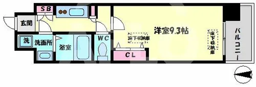 NORTH VILLAGE BIRTH PLACE【6階】の間取り