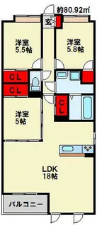LEON篠崎 A棟【101号室】の間取り