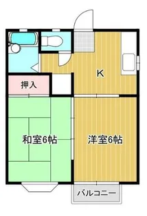ハイツロアール21 Ⅱ【1階】の間取り