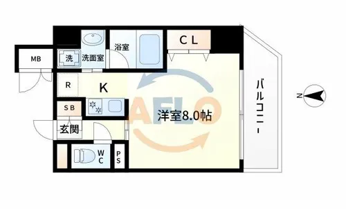 プリマベラ福島【2階】の間取り