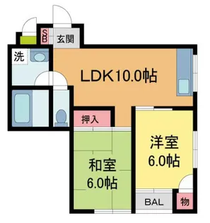 アーバンステージ生瀬【2階】の間取り
