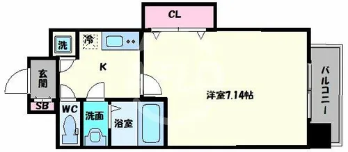 Luxe布施駅前【3階】の間取り