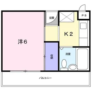 楠古谷マンション【1階】の間取り