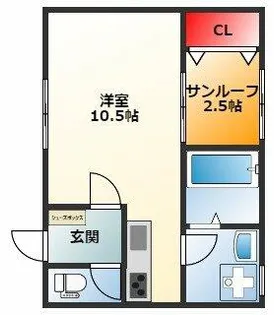 藤原マンション【303号室】の間取り