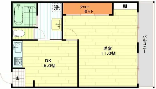 スギタ今福北ハイツ【4階】の間取り